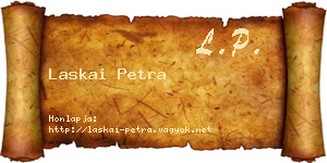 Laskai Petra névjegykártya